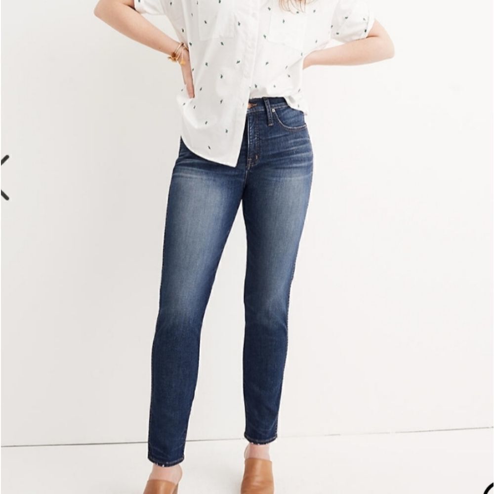Madewell slim straight william wash jeans sz 26